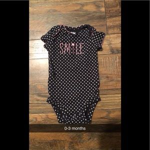 0-3 month “smile” onesie